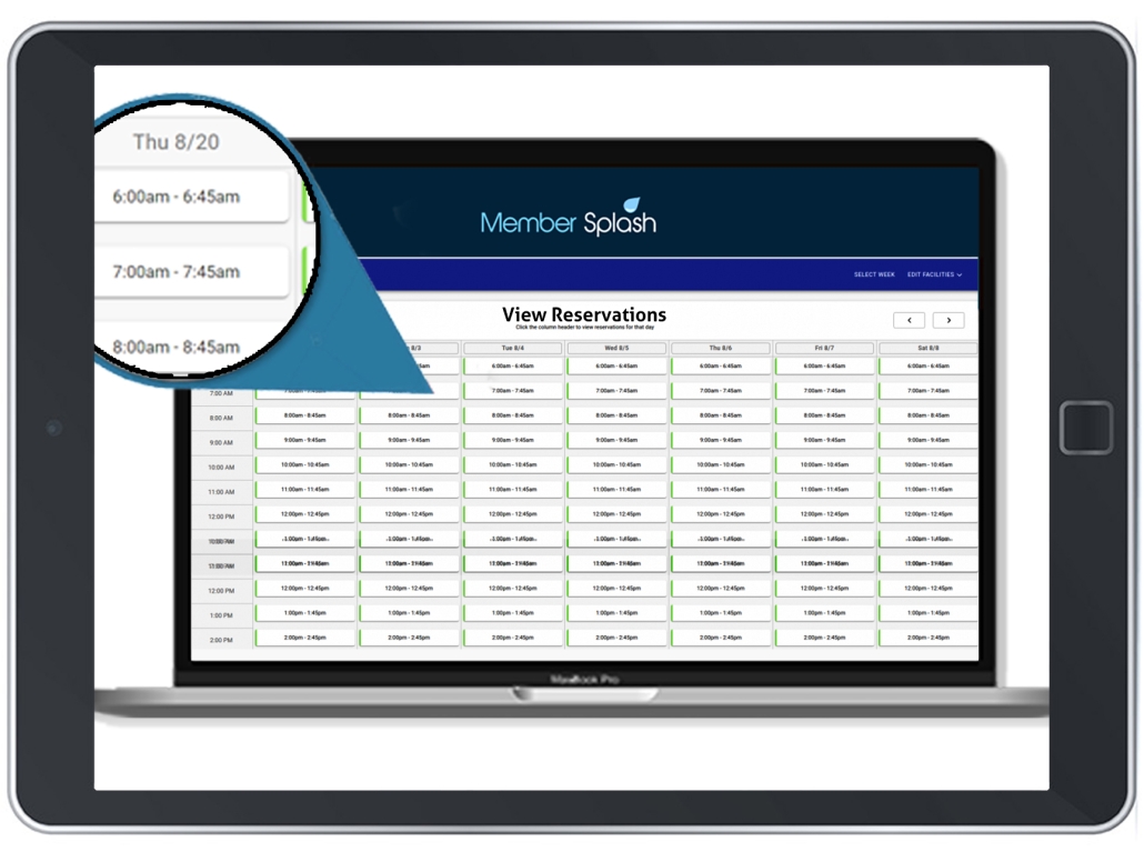 Swim Club Reservations Software